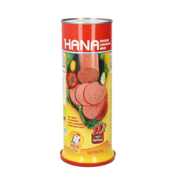 304df2f855a472798163a04084e8c09d.jpg HANA CHICKEN LUNCHEON HOT 830G - Bild 1