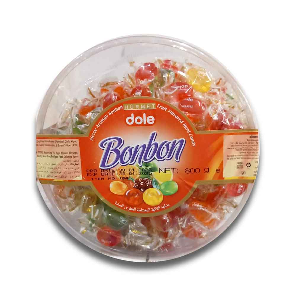 60122300.jpg DOLE MINI HÅRD GODIS FRUKTG(BURK) 800G - الصورة 1