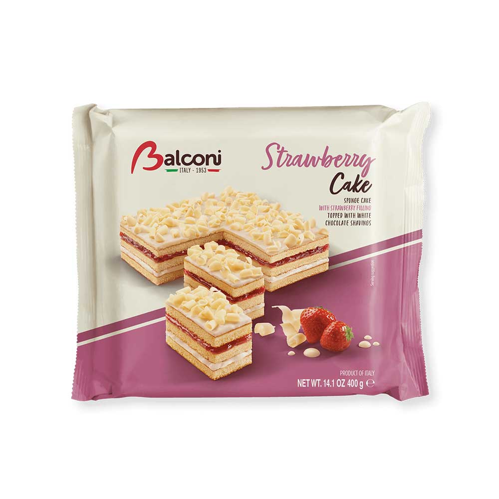 Balconi-Strawberry-cake-1.jpg BALCONI CAKE STRAWBERRY 400G - Bild 1