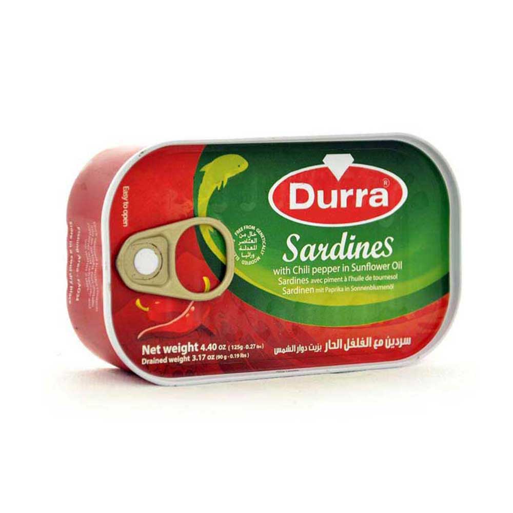 Durra-Sardin-hot-1.jpg DURRA SARDEN HOT 125G - Bild 1