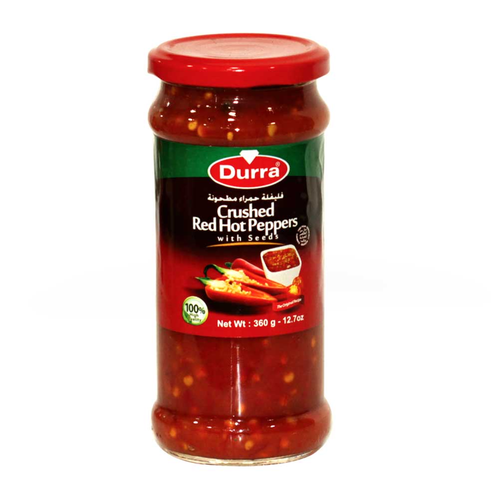 Durra-crossed-paprika-1.jpg DURRA KROSSAD RÖD CHILI PEPPAR 370G - الصورة 1