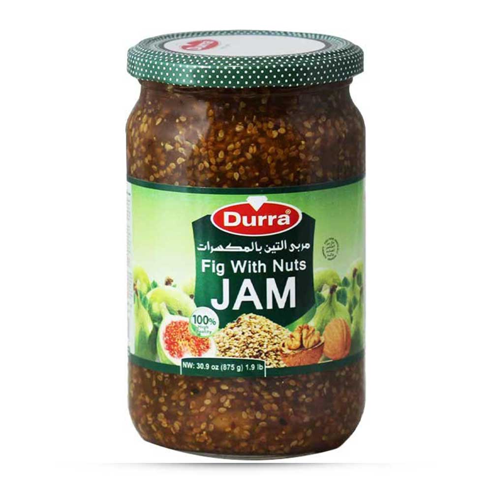 Durra-fig-i-nuts-1.jpg DURRA FIKON MARMELAD NÖTTER 875G - الصورة 1