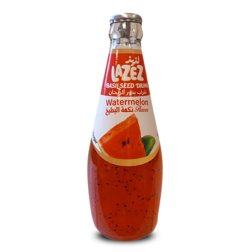 WhatsApp-Image-2023-09-26-at-16.25.04.jpeg BASILIKA SEED JUICE VATTENMELON SMAK 290ML - Bild 1