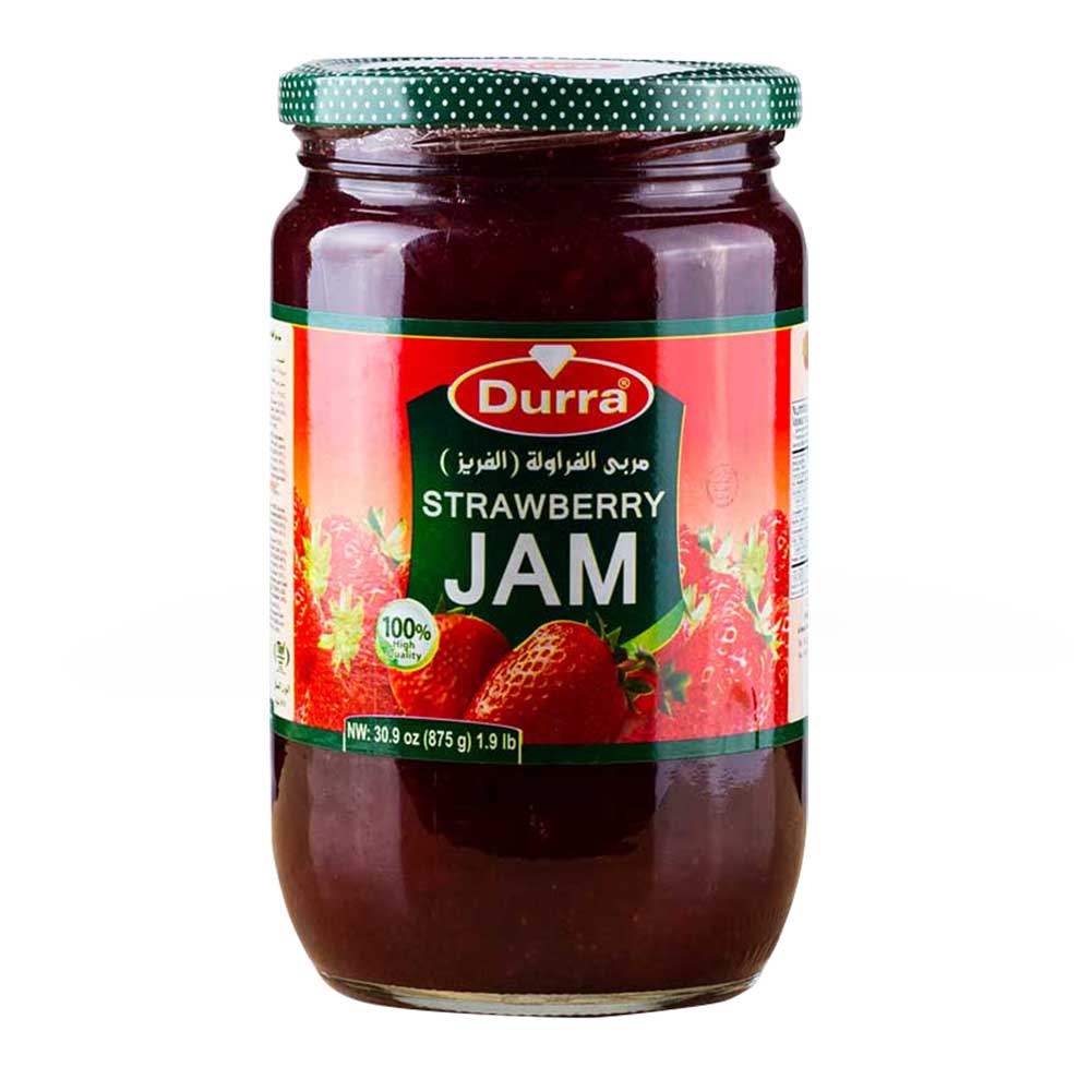 durra-strawberry-1.jpg DURRA JORDGUBBAR MARMELAD 875G - الصورة 1